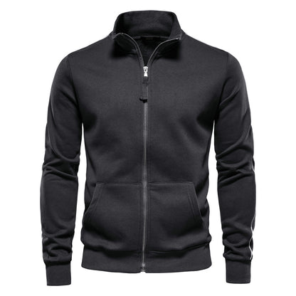 Men’s Cotton Cardigan – Loose Fit Casual Long Sleeve Knit Jacket with Straight Sleeves - Daily Goods