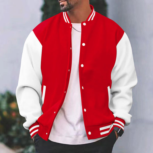 Men’s Fleece-Lined Sports Jacket – Loose Fit Winter Jacket - Daily Goods