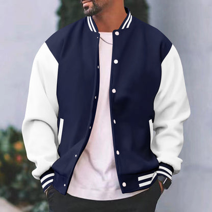 Men’s Fleece-Lined Sports Jacket – Loose Fit Winter Jacket - Daily Goods
