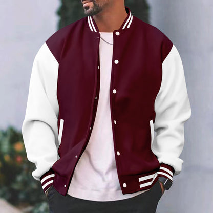 Men’s Fleece-Lined Sports Jacket – Loose Fit Winter Jacket - Daily Goods