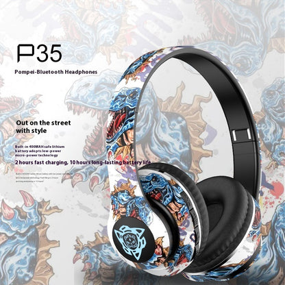 Creative Design Wireless Headset – Bluetooth, Head-Mounted Audio for Media & Calls - Daily Goods