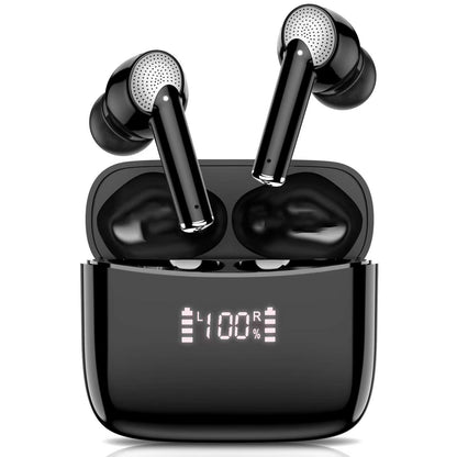 Touch Control Bluetooth Mini Earphones for Sports Music Stereo Digital Display in-ear Wireless Earbuds - Daily Goods