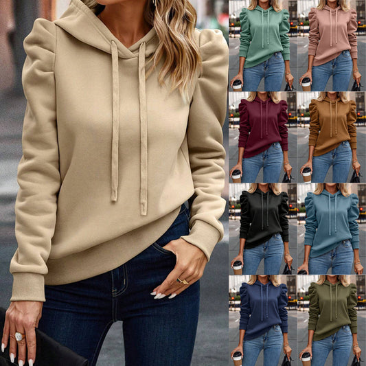 Solid Color Long-Sleeved Casual Women’s Sweater – Pullover Top - Daily Goods