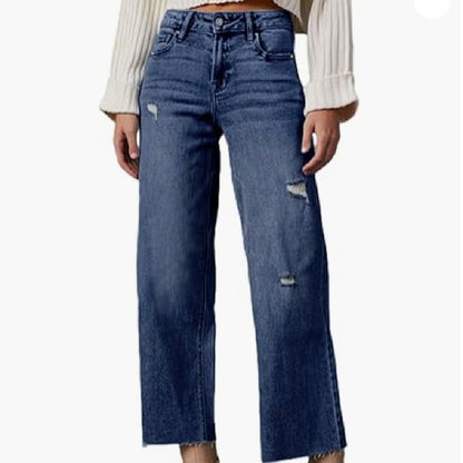 Women’s High Waist Loose Fit Jeans - Daily Goods