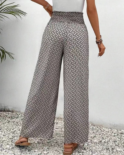 Women’s Ethnic Retro Urban Trousers – High Waist Loose Fit Pants - Daily Goods