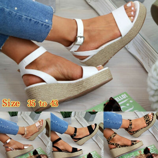 Women’s Summer Platform Sandals – Low Top Wedge Heel - Daily Goods