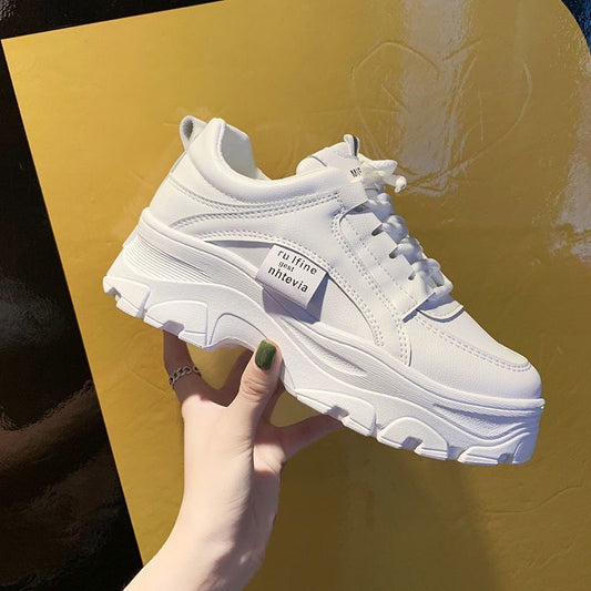 Thick Bottom Casual Lace-Up Shoes - Daily Goods
