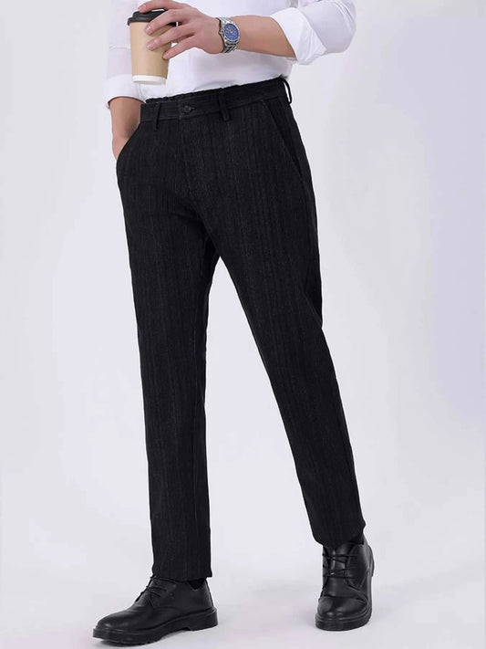 Trendsi black slim fit pants