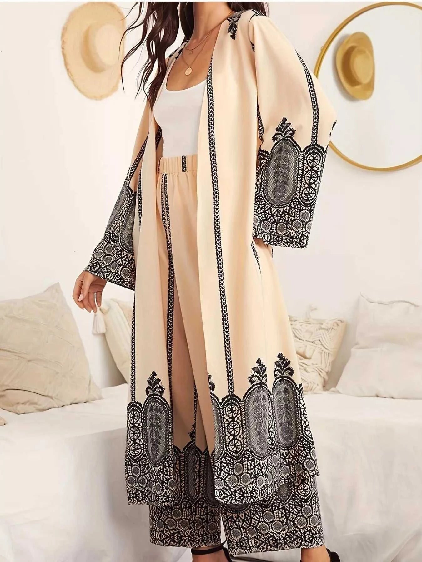 Trendsi long sleeve cardigan