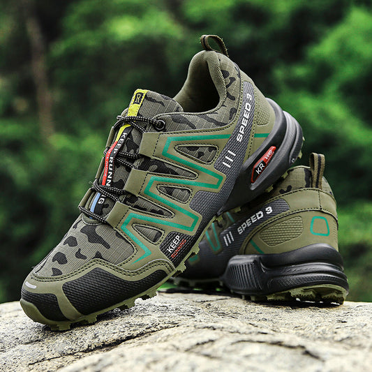 Men Hiking Shoes Climbing Male Sports Shoes Work Safety Toe Tactical Non-Slip Durable Trekking Sneakers Mens Footwear - Daily Goods