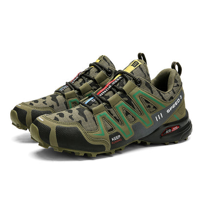 Men Hiking Shoes Climbing Male Sports Shoes Work Safety Toe Tactical Non-Slip Durable Trekking Sneakers Mens Footwear - Daily Goods