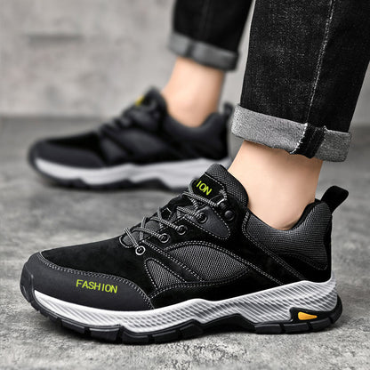 Lace-up Sneakers For Men Casual Breathable Outdoor Hiking Running Sports Shoes - Daily Goods