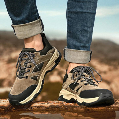 Lace-up Sneakers For Men Casual Breathable Outdoor Hiking Running Sports Shoes - Daily Goods