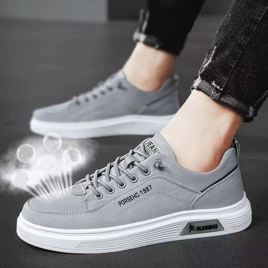 Fashion Canvas Flats Shoes Casual Versatile Breathable Walking Sports Shoes Low-top Sneakers For Men - Daily Goods