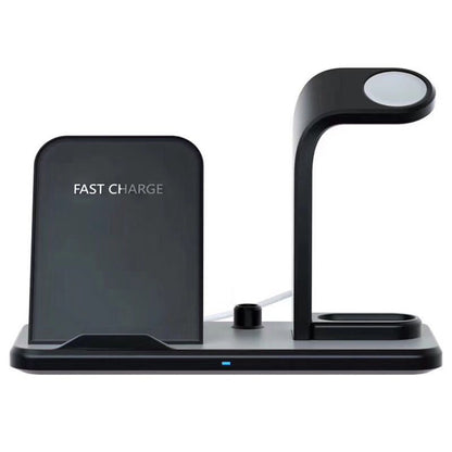 Wireless Charger Bracket – 10W Fast Charging with USB & Headphone Output, Black & White - Daily Goods