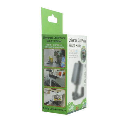 Multifunctional Lazy Desktop Phone Holder – ABS, Metal & Silicone, H22 Black - Daily Goods