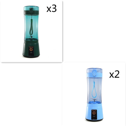 Portable Electric Fruit Juicer Wireless USB Rechargeable Mini Mixer Multifunction Summer Smoothie Blender Machine Kitchen Supplies - Daily Goods