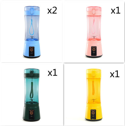 Portable Electric Fruit Juicer Wireless USB Rechargeable Mini Mixer Multifunction Summer Smoothie Blender Machine Kitchen Supplies - Daily Goods