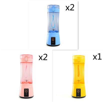 Portable Electric Fruit Juicer Wireless USB Rechargeable Mini Mixer Multifunction Summer Smoothie Blender Machine Kitchen Supplies - Daily Goods