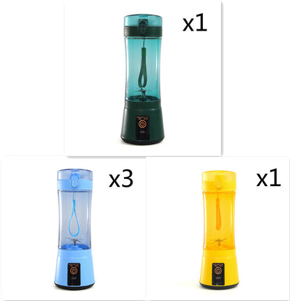 Portable Electric Fruit Juicer Wireless USB Rechargeable Mini Mixer Multifunction Summer Smoothie Blender Machine Kitchen Supplies - Daily Goods