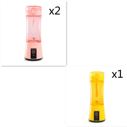 Portable Electric Fruit Juicer Wireless USB Rechargeable Mini Mixer Multifunction Summer Smoothie Blender Machine Kitchen Supplies - Daily Goods