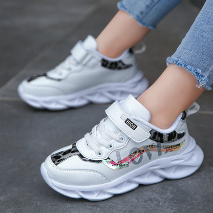 Korean Style Trendy Shoes Girls  Girls Shoes Children's Sports Shoes - Daily Goods