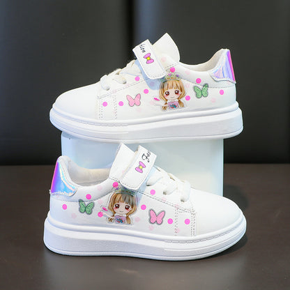Children's Breathable Sports White Casual Shoes - Daily Goods