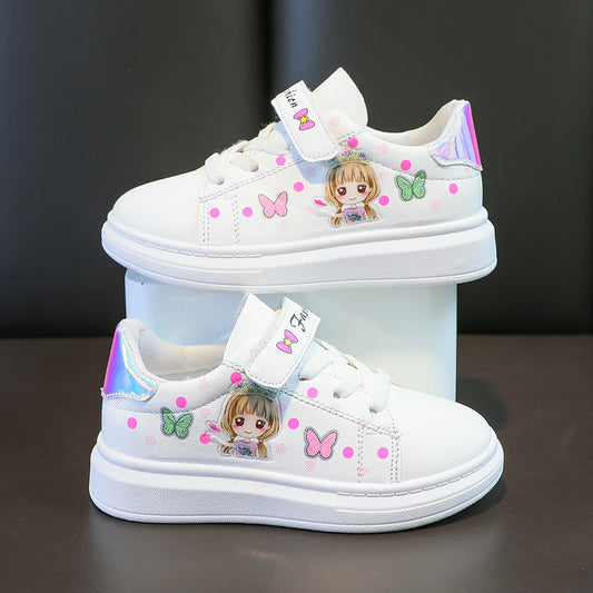 Children's Breathable Sports White Casual Shoes - Daily Goods