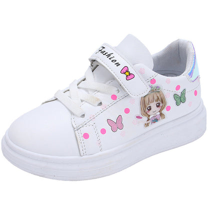 Children's Breathable Sports White Casual Shoes - Daily Goods