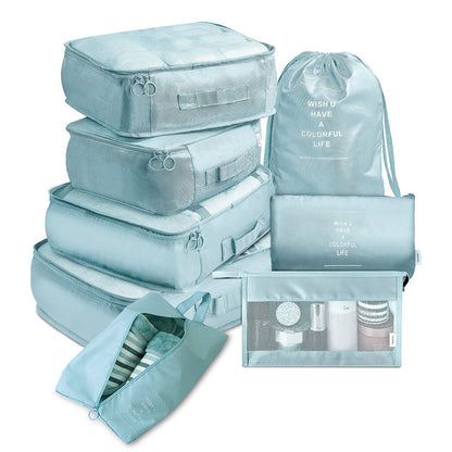 Multi Set Luggage Divider Bag Travel Storage Clothes Organizer Packing Cube Bag - Daily Goods
